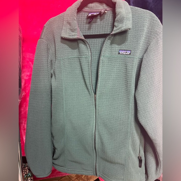 Patagonia Jackets & Blazers - Patagonia Sage Green Fleece Utility Jacket